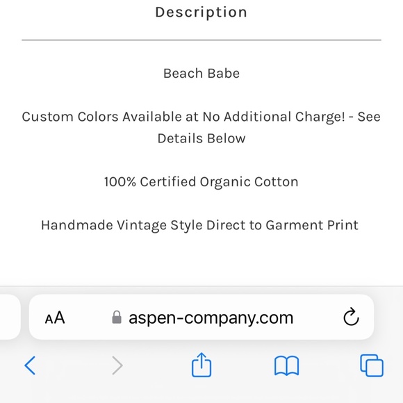 Aspen & Company “Beach Babe” toddler shirt - Picture 6 of 6